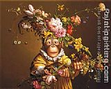 Monkey Canvas Paintings - Dress Monkey 16